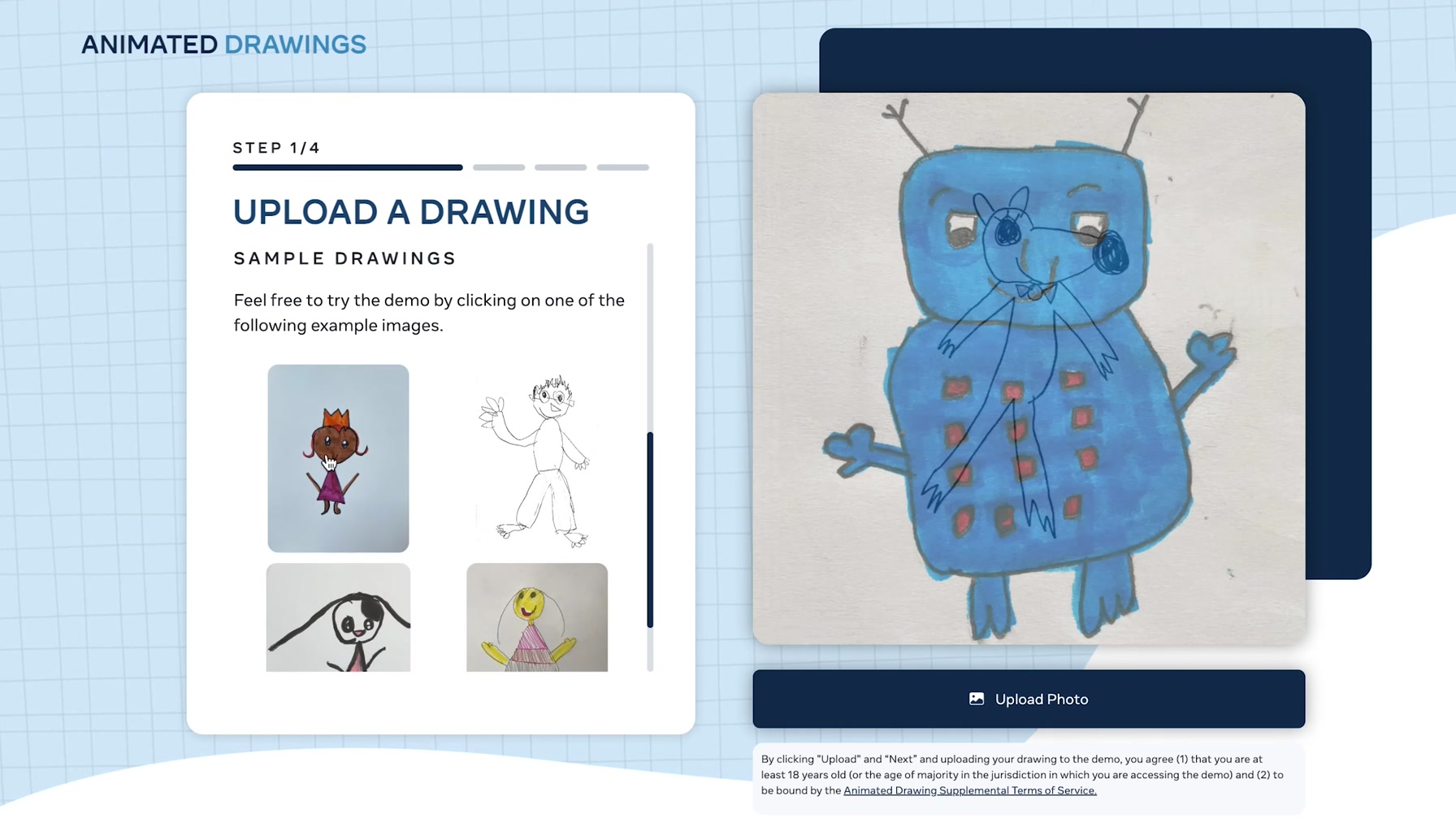 手描きイラストからアニメーションを生成するAI『Animated Drawings』 5번째 장면