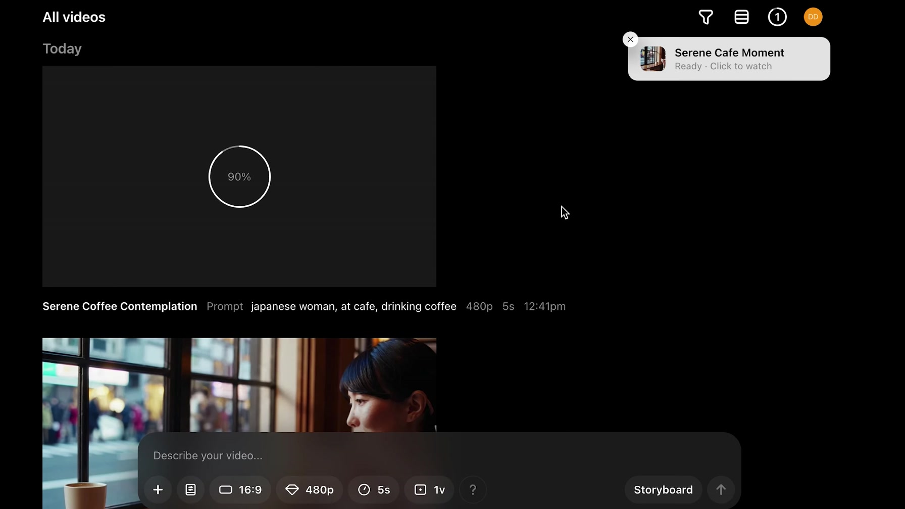 『Sora』と『他の動画生成ai(Gen-3/Kling)』を比較してみた。おすすめ動画生成aiツールはどれ？ 6번째 장면