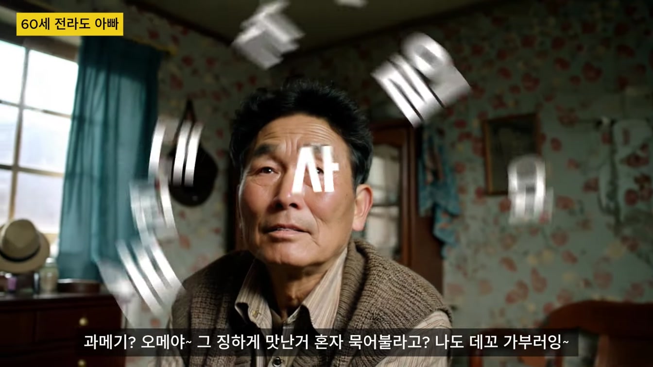 [교육] 경상도나 전라도 사투리 OpenAI.fm TTS로 리얼하게 가능할까? 내가 원하는 시대의 인물 표현은 일관되게 만들 수 있는 걸까? #Openaifm #미드저니7 #일관성 6번째 장면