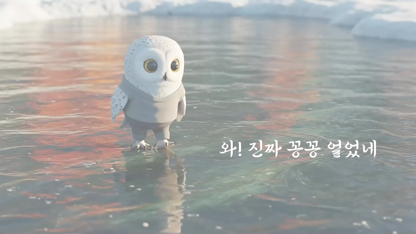 [Ep.03] 꽁꽁 얼어붙은 한강 위로 고양이가 걸어다닙니다 #챌린지 #챌린지노래 #Coda #에피소드 #whiskai #구글위스크 #꽁꽁얼어붙은한강위로고양이가걸어다닙니다 2번째 장면