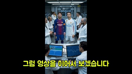 해외에서 난리난 메시 호날두 AI 쇼츠 따라 만들기 (무료로 가능) 18번째 장면