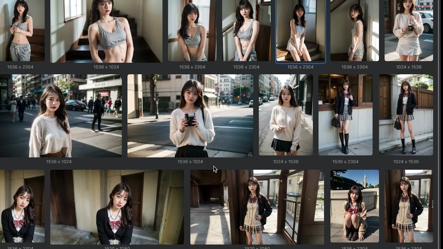 【AI美女が超リアルに動く!?】GEN-3の新機能『i2v』でai美女を動かす方法 4번째 장면