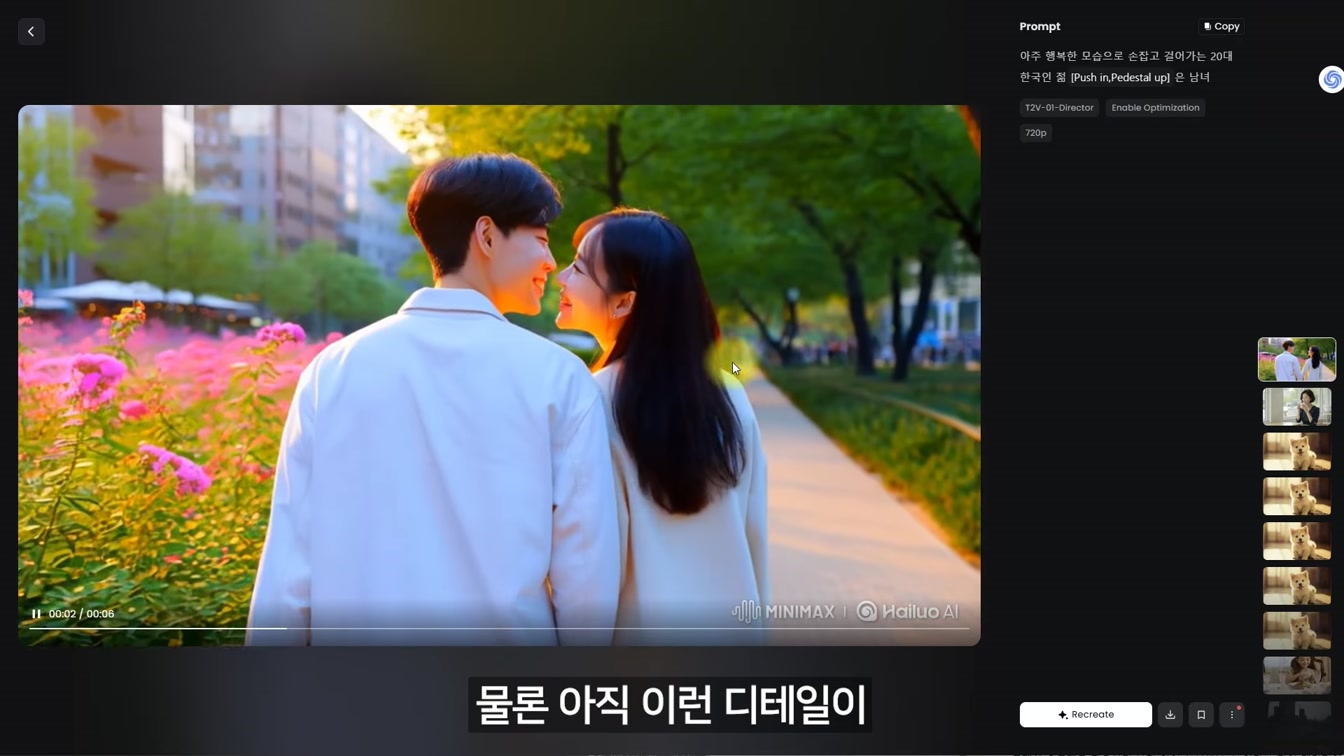 사진 한 장으로 시리즈 영상 만드는 Hailuo AI 기능 총정리 15번째 장면
