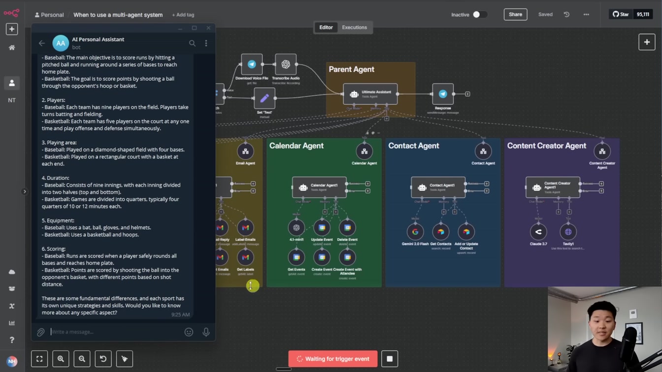 Multi-Agent Systems Have NEVER Been EASIER to Build (n8n, no code) 2번째 장면