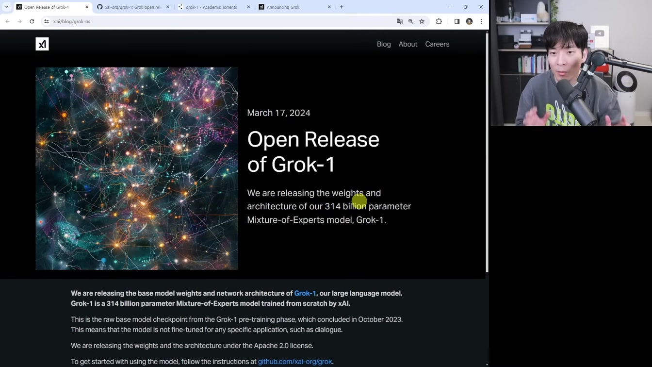 AI 뉴스 -  AI 개발자 Devin, xAI Grok 오픈소스 공개, GPT 모델 해킹, 로봇 GPT-4 결합, GPT-4.5-Turbo 유출, 애플 MM1등 14번째 장면