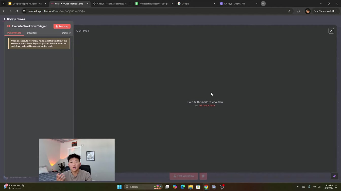 How to Build a Google Scraping AI Agent with n8n (Step By Step Tutorial) 4번째 장면