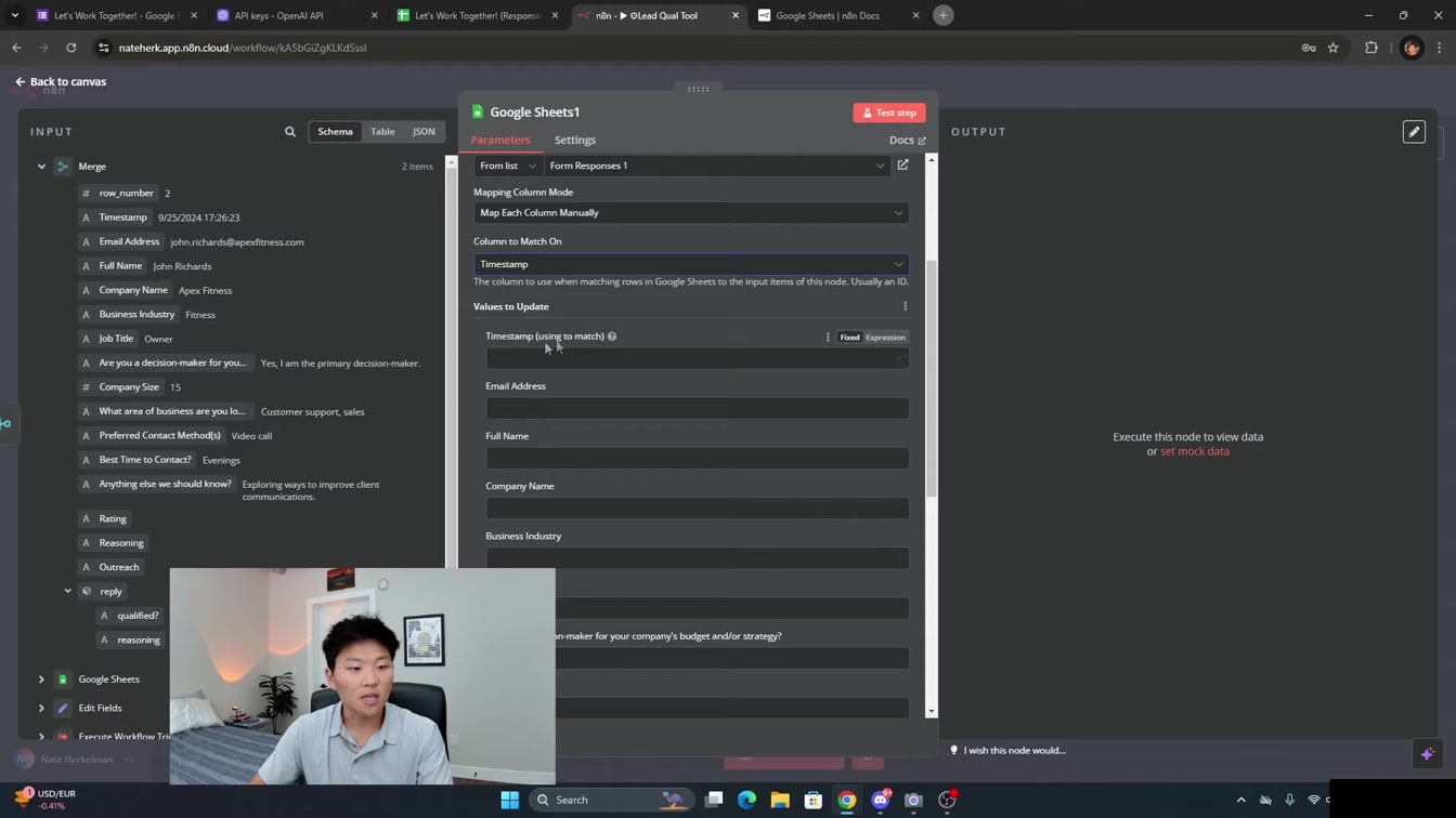 *LIVE BUILD* Personalized Outreach AI Agent in n8n (No Code) 10번째 장면