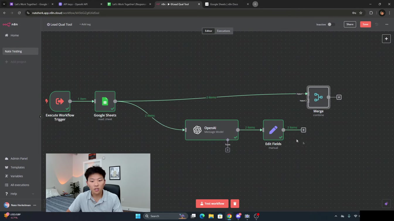 *LIVE BUILD* Personalized Outreach AI Agent in n8n (No Code) 9번째 장면