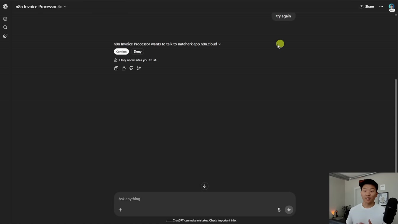 How to Trigger n8n AI Agents from ChatGPT (no code) 9번째 장면