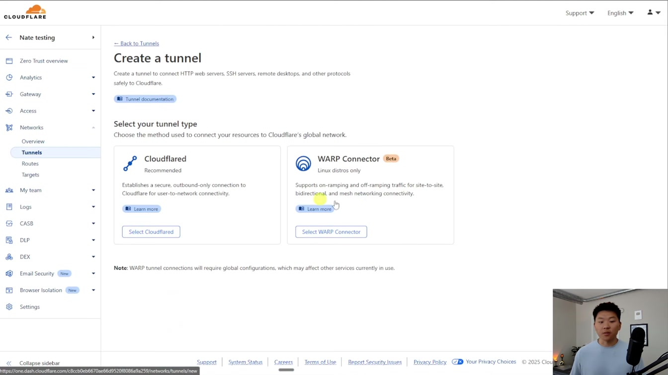 How to Set Up a Cloudflare Tunnel for Local n8n (2025) 3번째 장면
