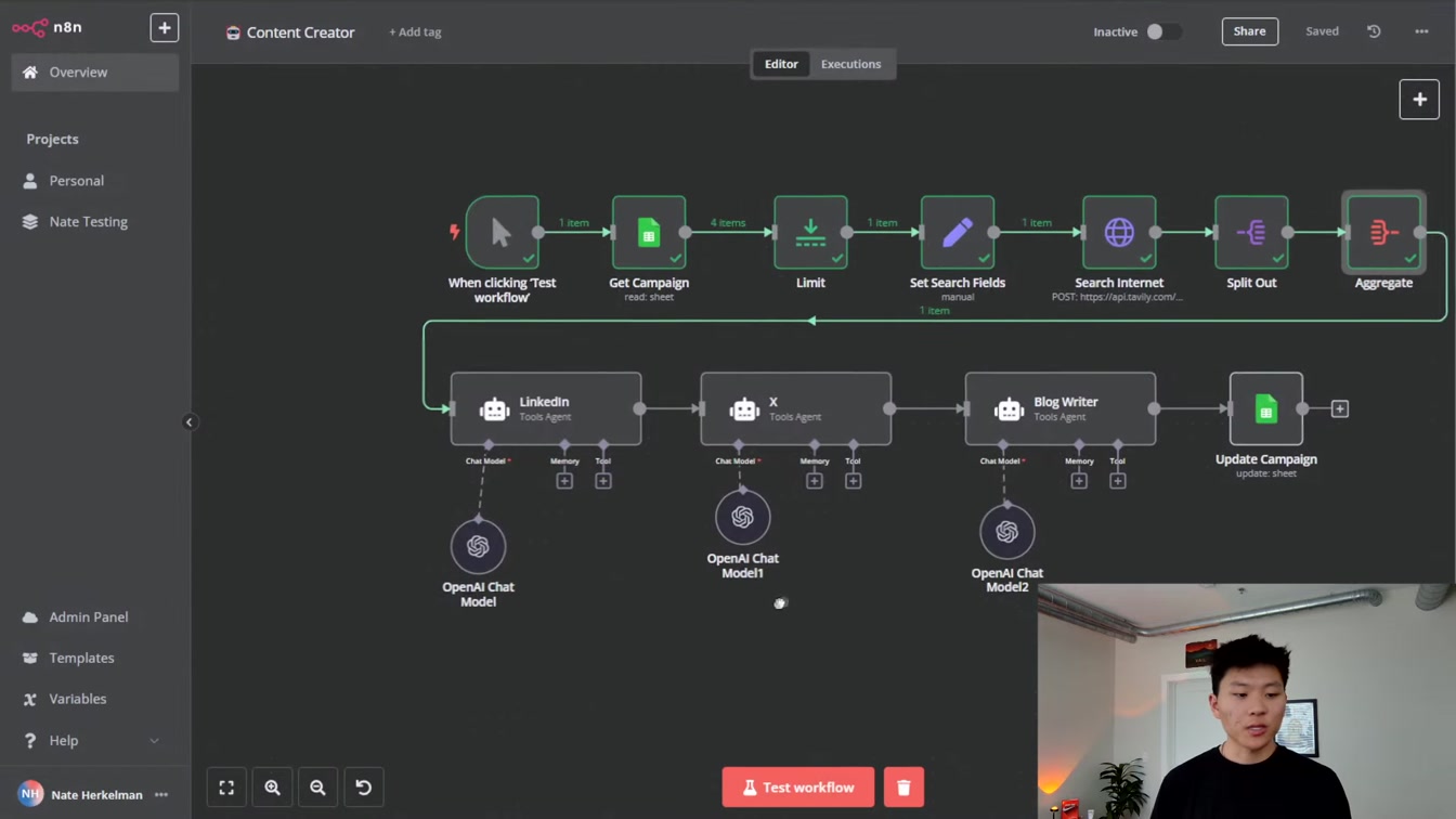 Build this Multi AI Agent System for Research and Content Creation in n8n 9번째 장면