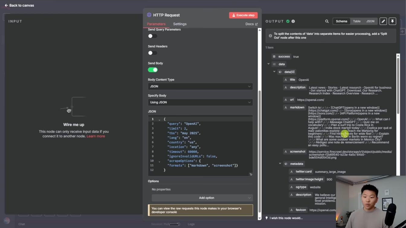 This AI Agent Can Scrape and Screenshot the Web with No Code (n8n tutorial) 16번째 장면