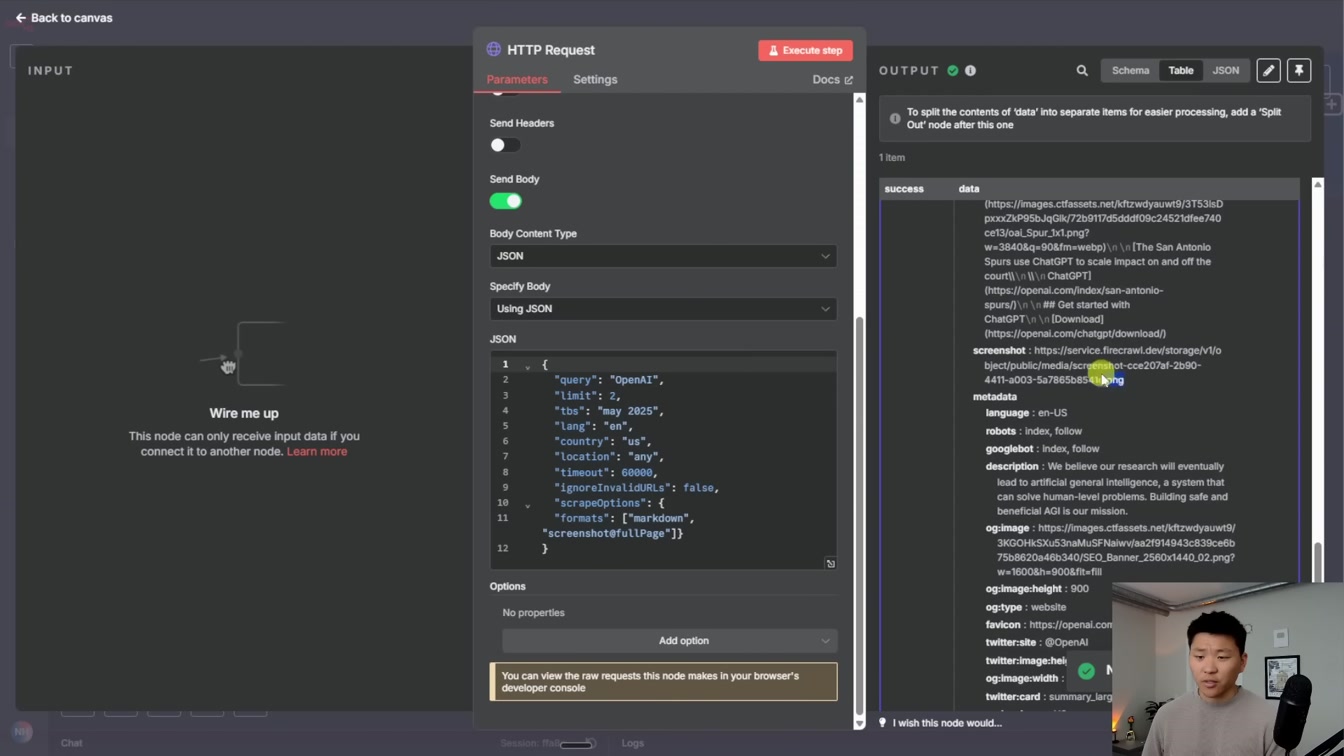 This AI Agent Can Scrape and Screenshot the Web with No Code (n8n tutorial) 17번째 장면