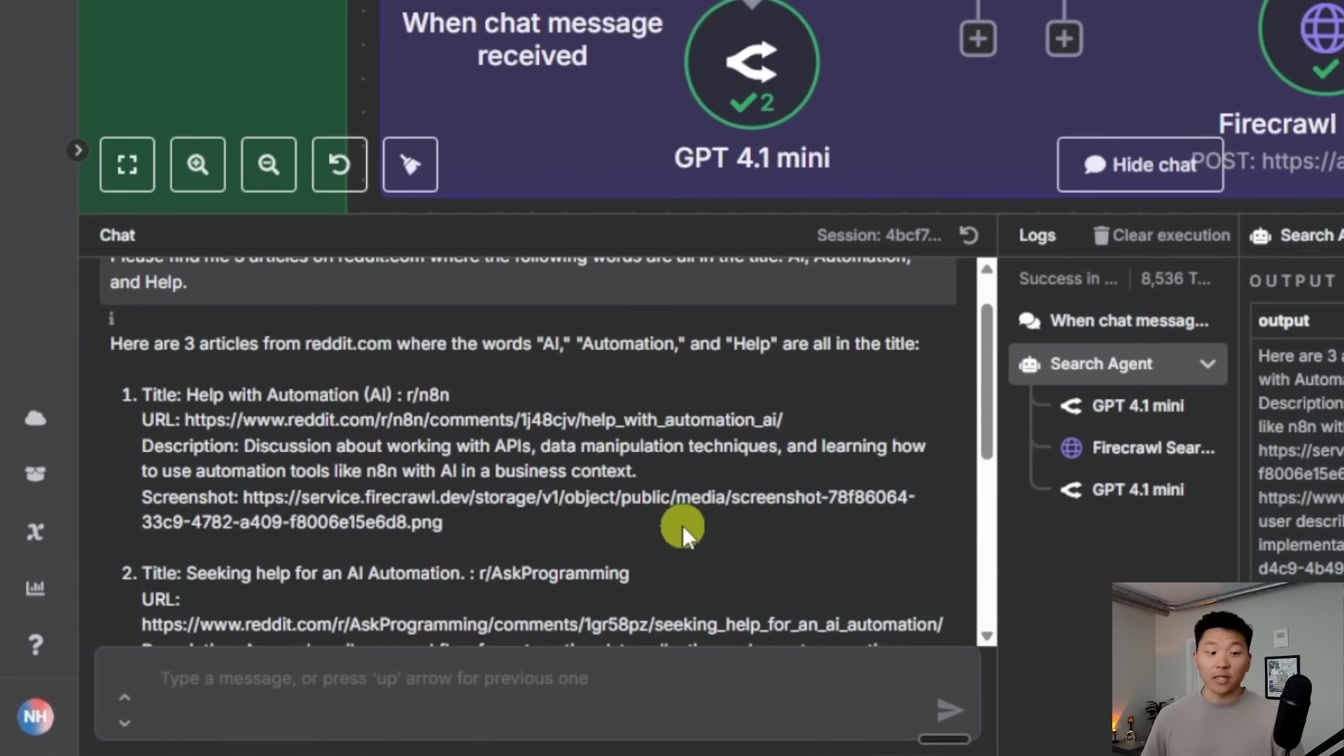 This AI Agent Can Scrape and Screenshot the Web with No Code (n8n tutorial) 2번째 장면
