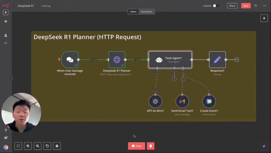 How to Actually Build Agents with DeepSeek R1 in n8n (Without OpenRouter) 17번째 장면
