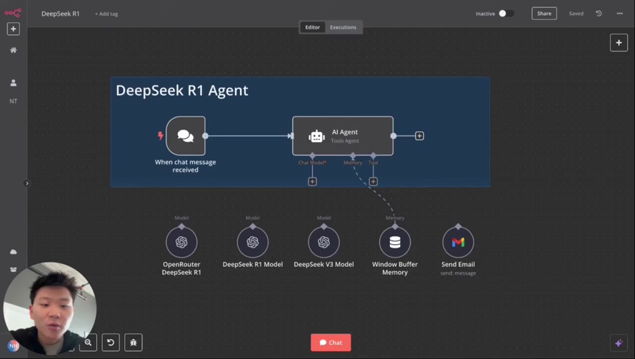 How to Actually Build Agents with DeepSeek R1 in n8n (Without OpenRouter) 3번째 장면