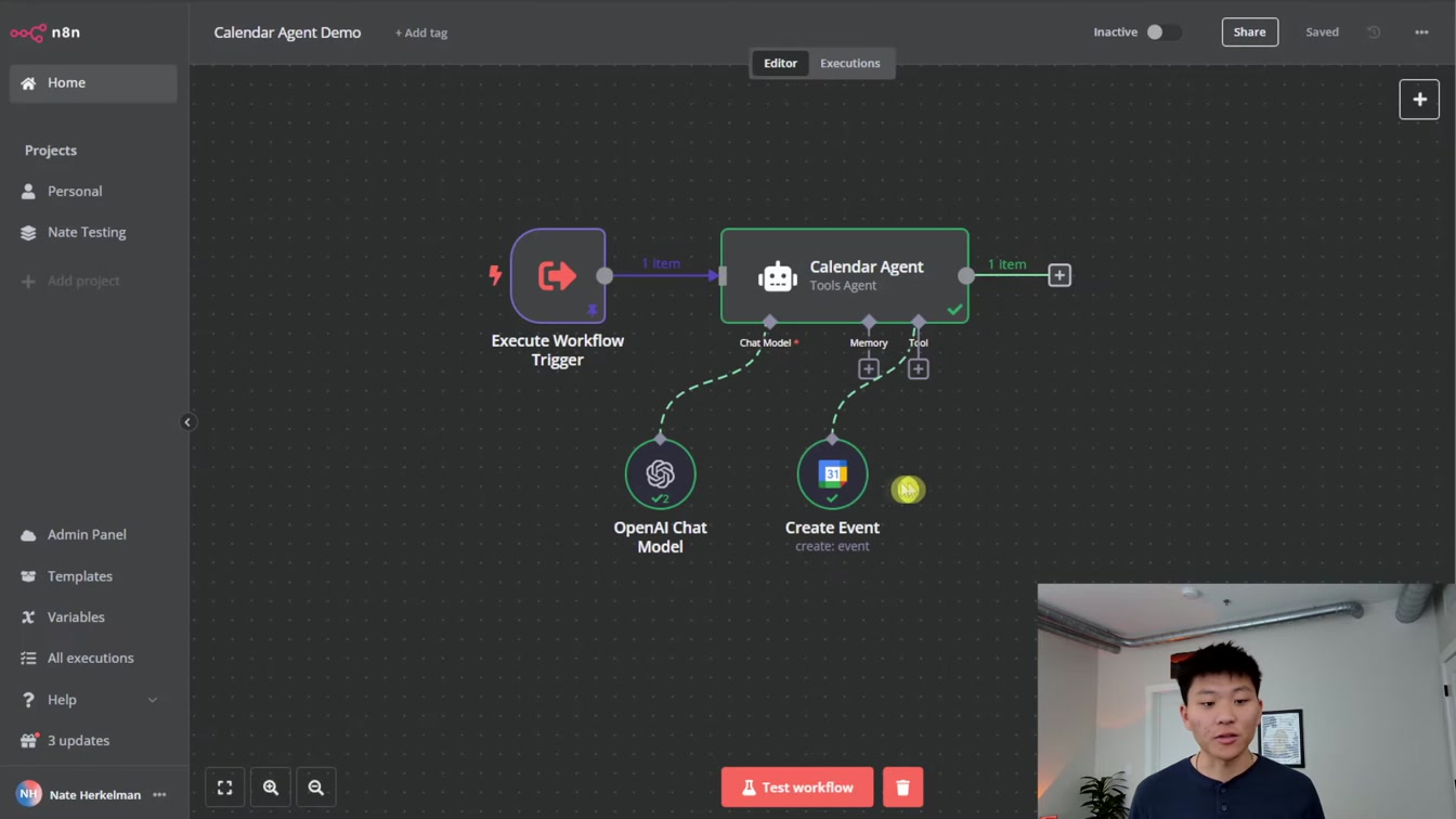 How to Build a Personal Assistant AI Agent in n8n (Step-by-Step, No Code) 13번째 장면