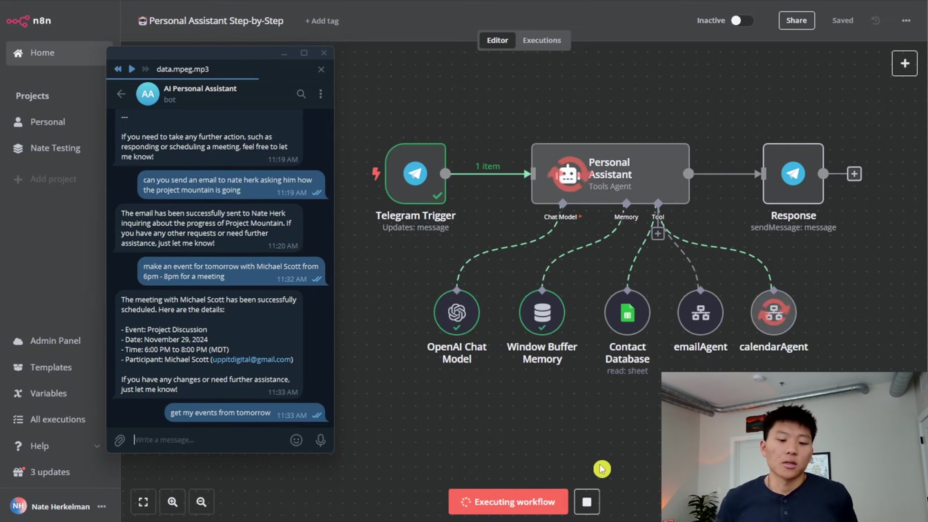 How to Build a Personal Assistant AI Agent in n8n (Step-by-Step, No Code) 15번째 장면