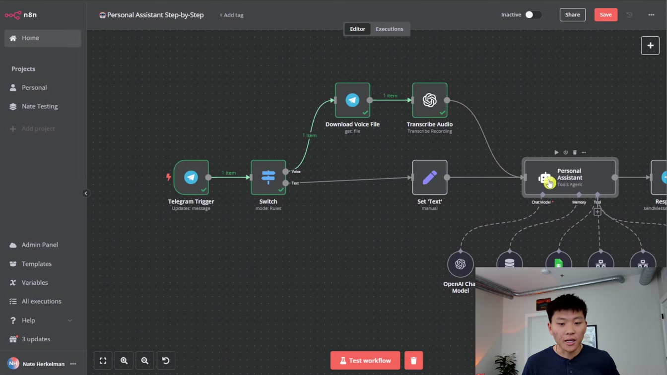 How to Build a Personal Assistant AI Agent in n8n (Step-by-Step, No Code) 20번째 장면