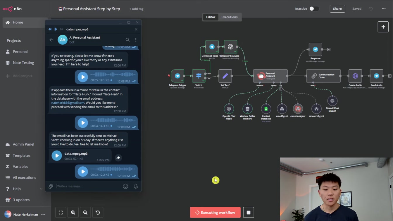 How to Build a Personal Assistant AI Agent in n8n (Step-by-Step, No Code) 23번째 장면