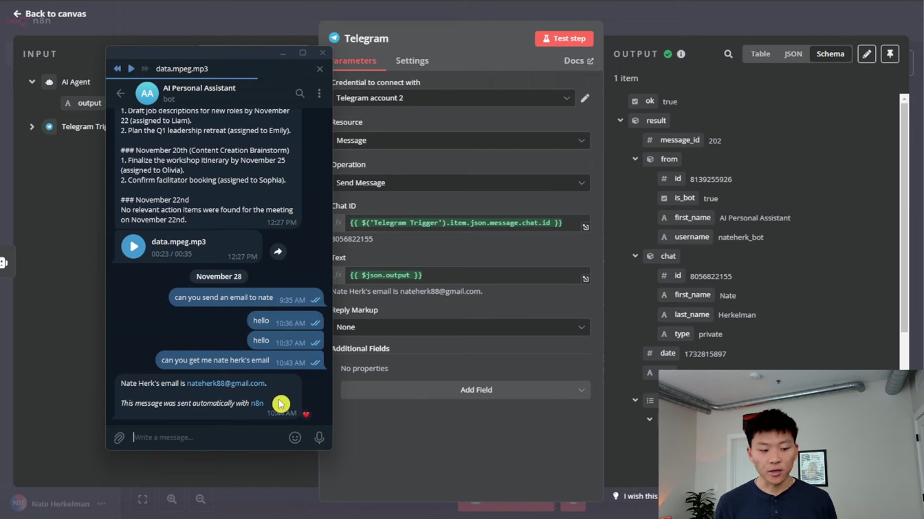 How to Build a Personal Assistant AI Agent in n8n (Step-by-Step, No Code) 5번째 장면