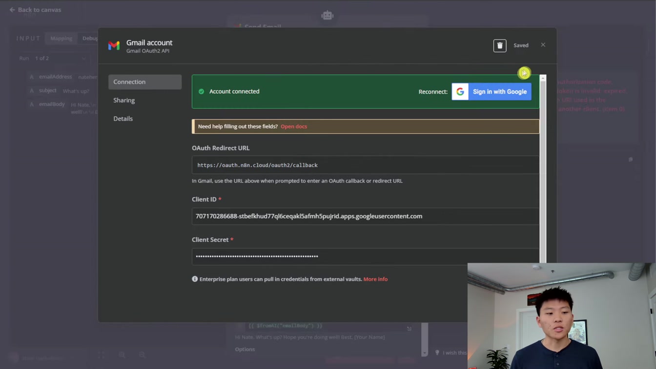 How to Build a Personal Assistant AI Agent in n8n (Step-by-Step, No Code) 7번째 장면