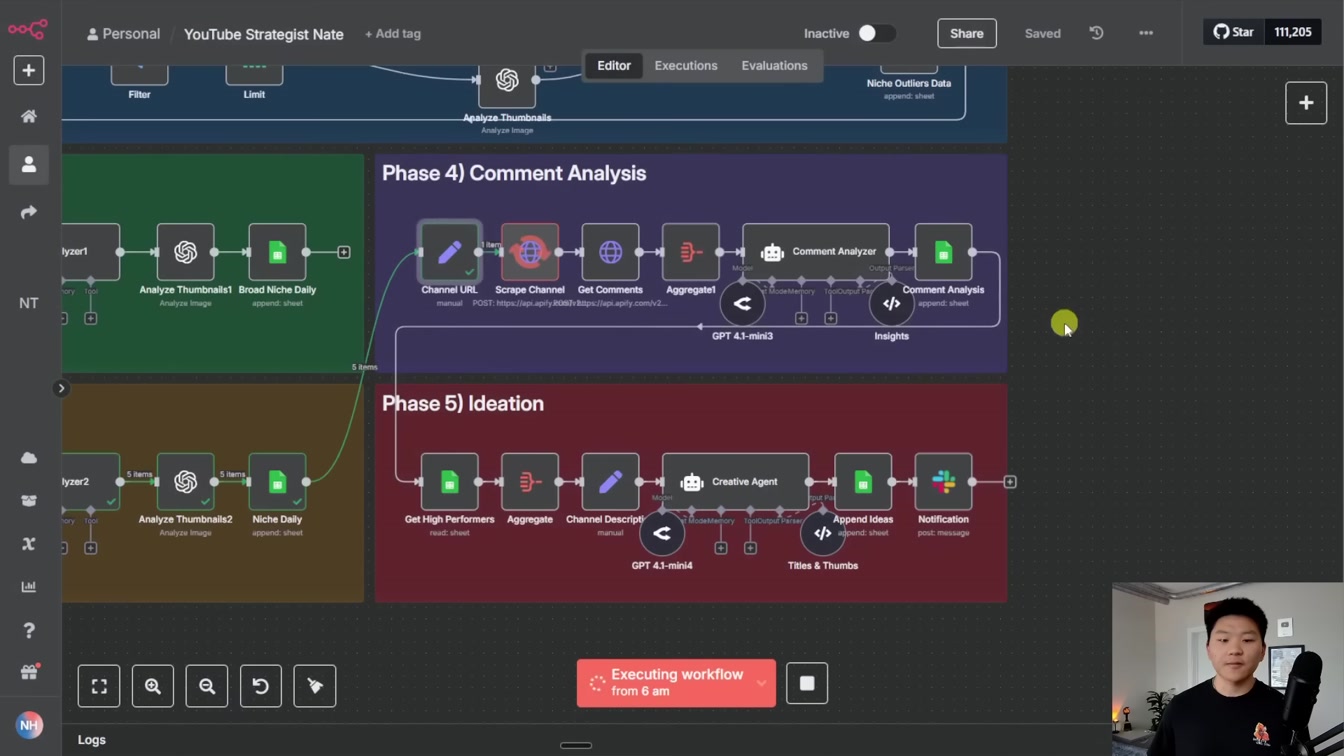 I Built a YT Strategist AI Agent That Makes Me $6k/mo (free template n8n) 6번째 장면