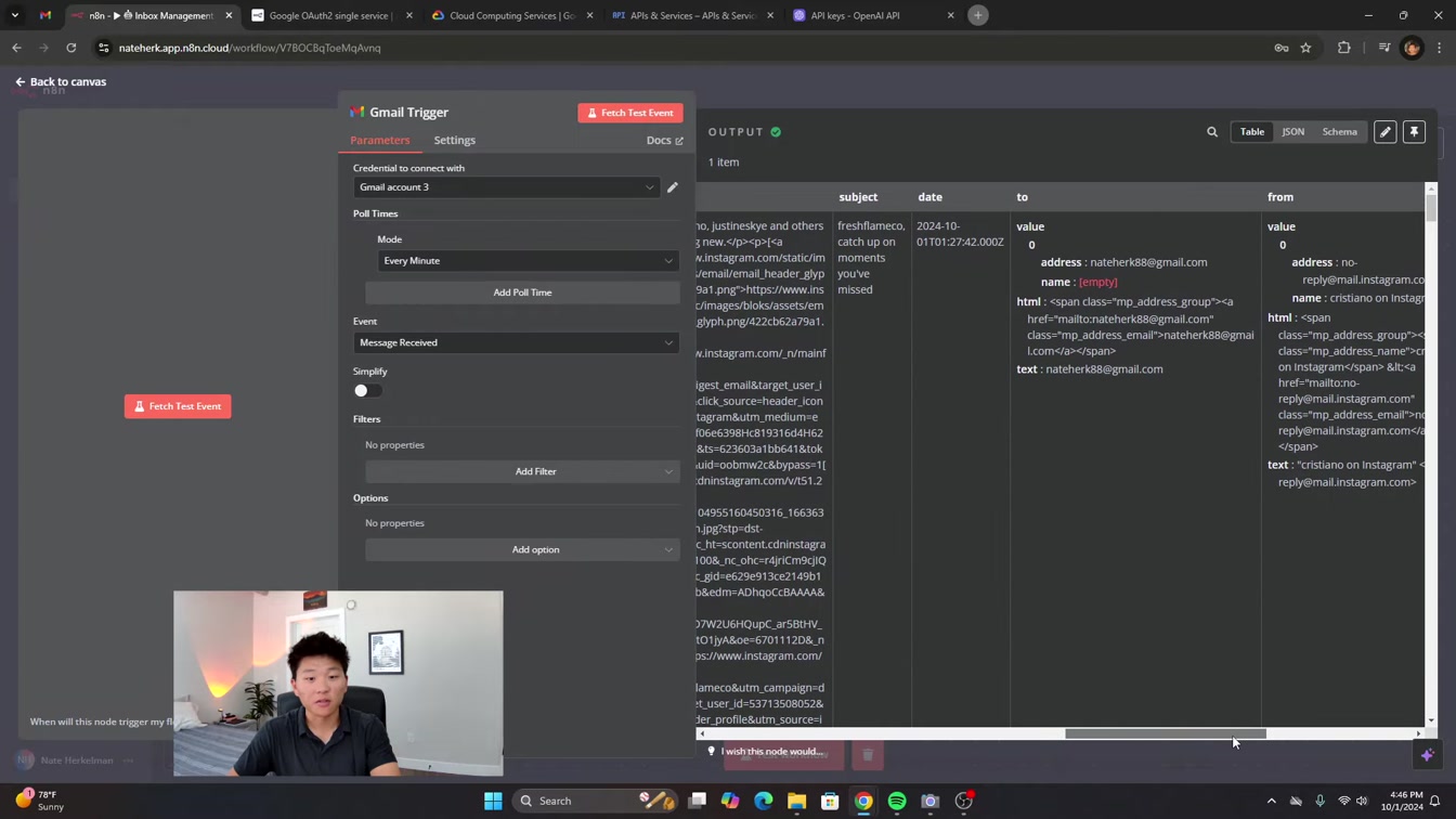 *LIVE BUILD* Inbox Management AI Agent with n8n (NO CODE, Step-by-Step Tutorial) 6번째 장면