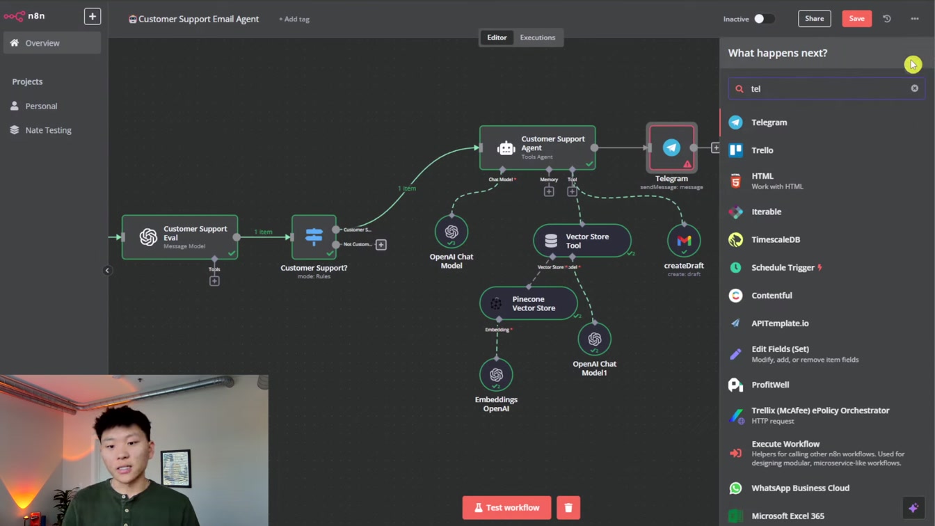 How I Built an AI Agent to Automate my Emails in n8n (Step by Step, No Code) 21번째 장면