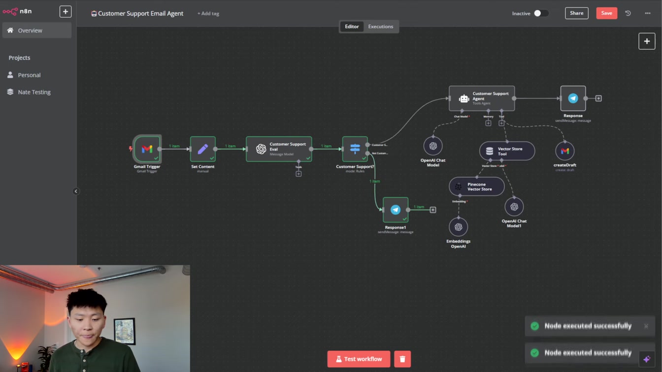 How I Built an AI Agent to Automate my Emails in n8n (Step by Step, No Code) 23번째 장면