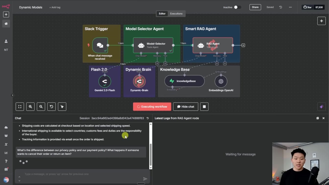 This AI Agent Picks Its Own Brain (10x Cheaper, n8n) 18번째 장면
