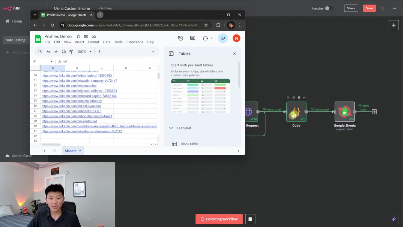 Scrape Google for LinkedIn Profiles in Seconds with n8n 19번째 장면