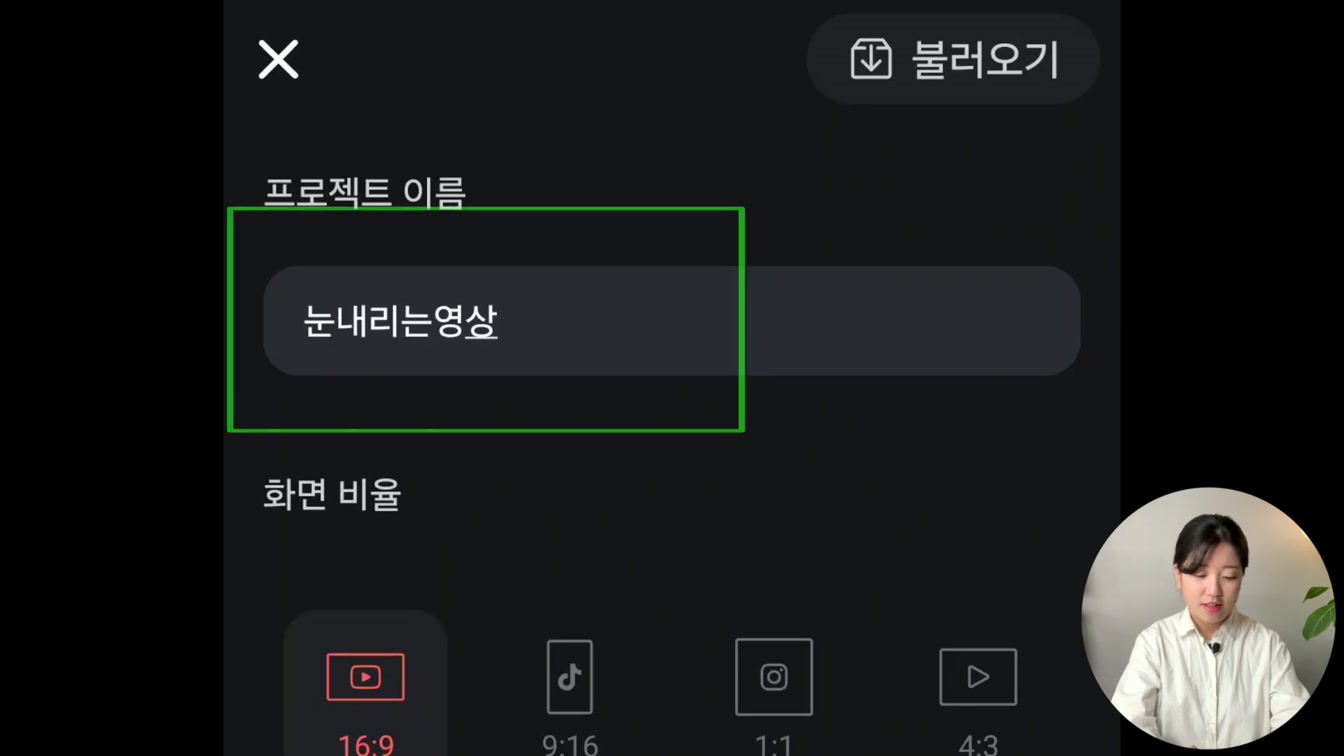 키네마스터 눈 내리는 영상 만들기(눈 내리는 효과) 2번째 장면