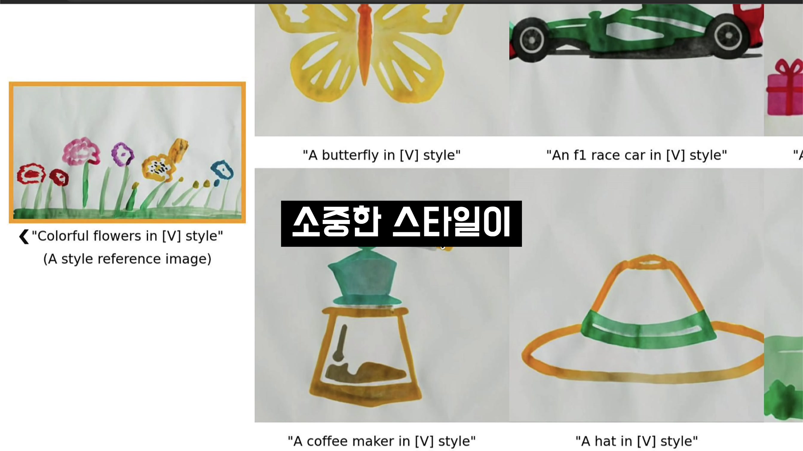 아름다운 비밀병기! 구글의 인공지능 이미지 기술!  스타일드랍 Style Drop! 오후다섯씨 1번째 장면