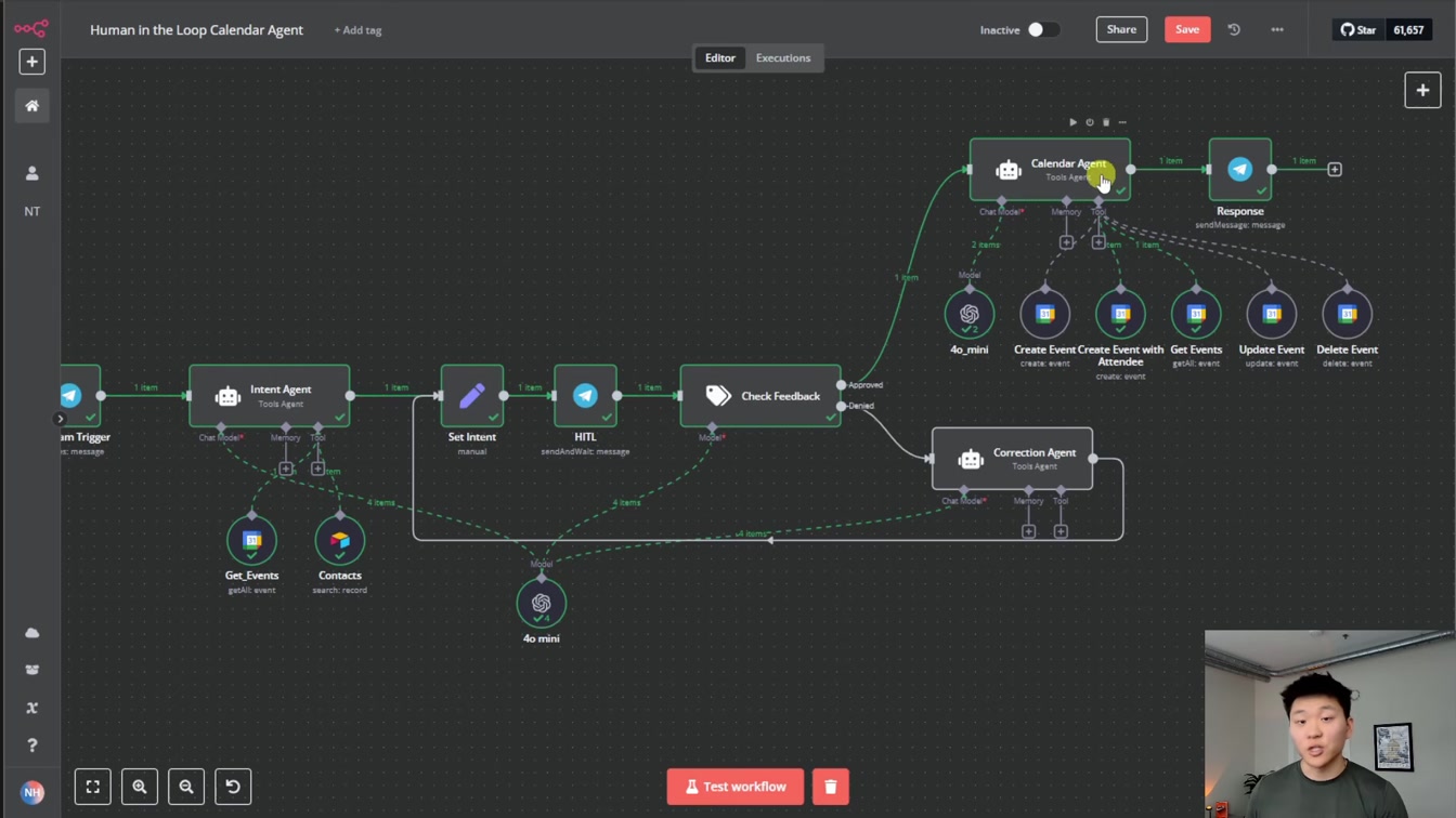 I Built a Human in the Loop Calendar Agent in n8n with No Code 12번째 장면