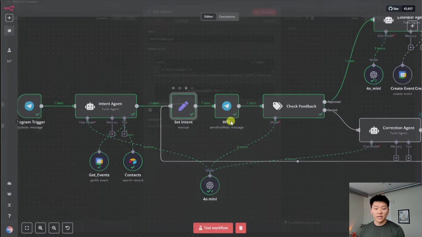 I Built a Human in the Loop Calendar Agent in n8n with No Code 13번째 장면