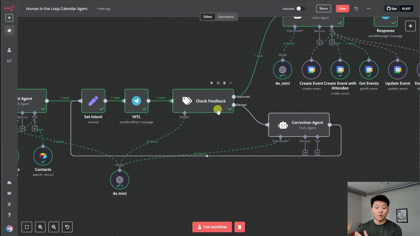 I Built a Human in the Loop Calendar Agent in n8n with No Code 15번째 장면