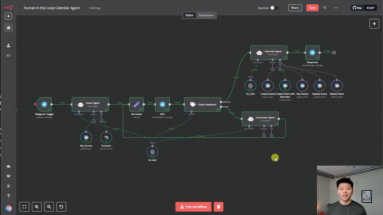 I Built a Human in the Loop Calendar Agent in n8n with No Code 24번째 장면