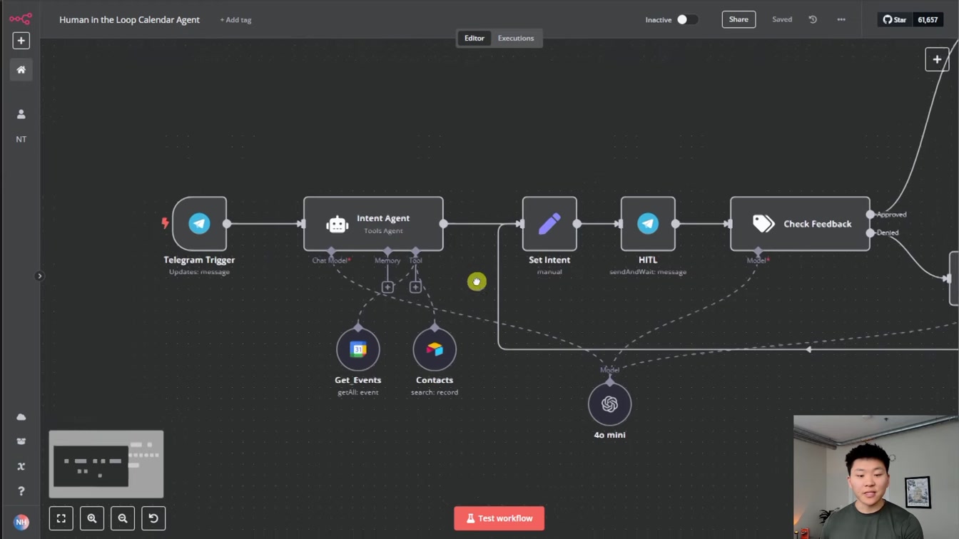 I Built a Human in the Loop Calendar Agent in n8n with No Code 6번째 장면