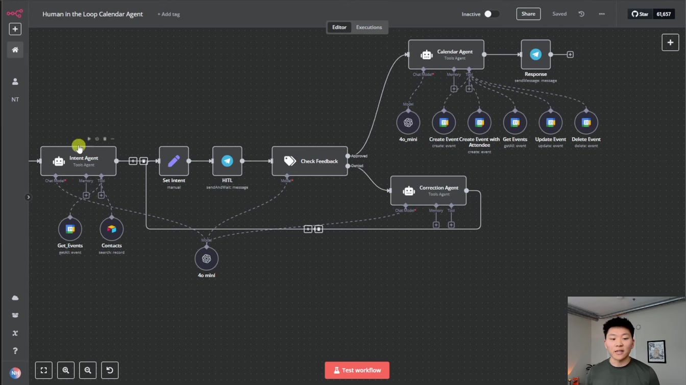 I Built a Human in the Loop Calendar Agent in n8n with No Code 7번째 장면
