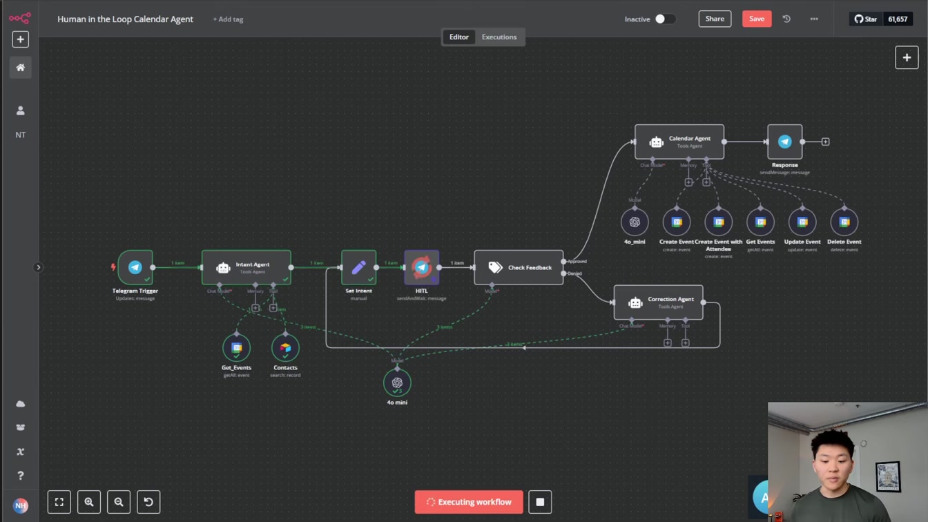 I Built a Human in the Loop Calendar Agent in n8n with No Code 8번째 장면