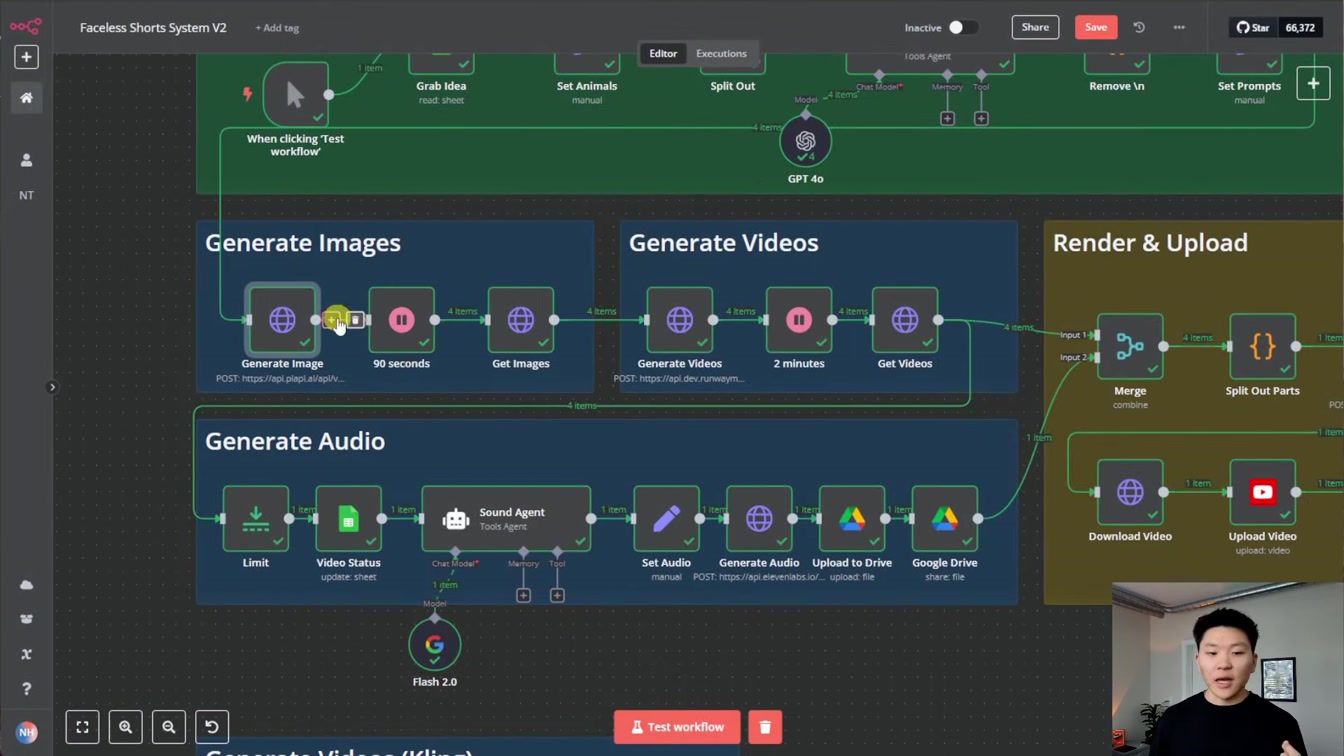 How I Automated Faceless Shorts with AI in n8n (free template) 11번째 장면