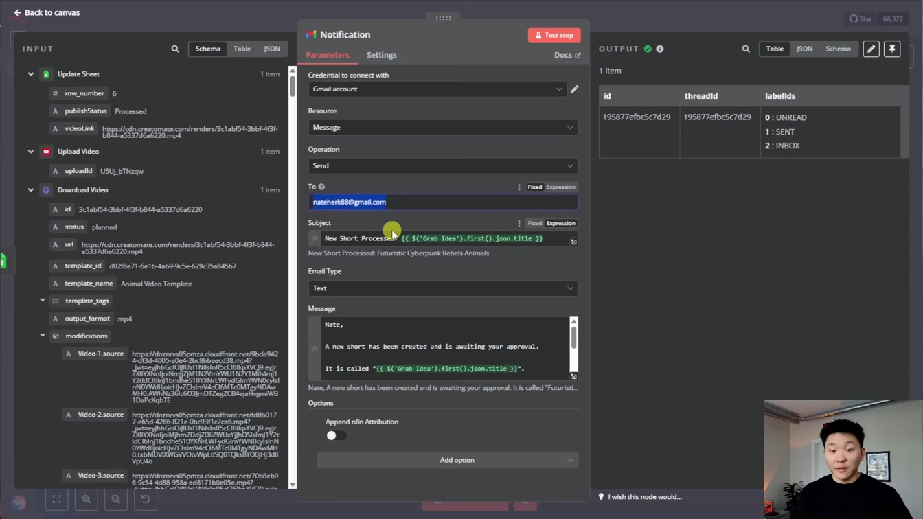 How I Automated Faceless Shorts with AI in n8n (free template) 23번째 장면