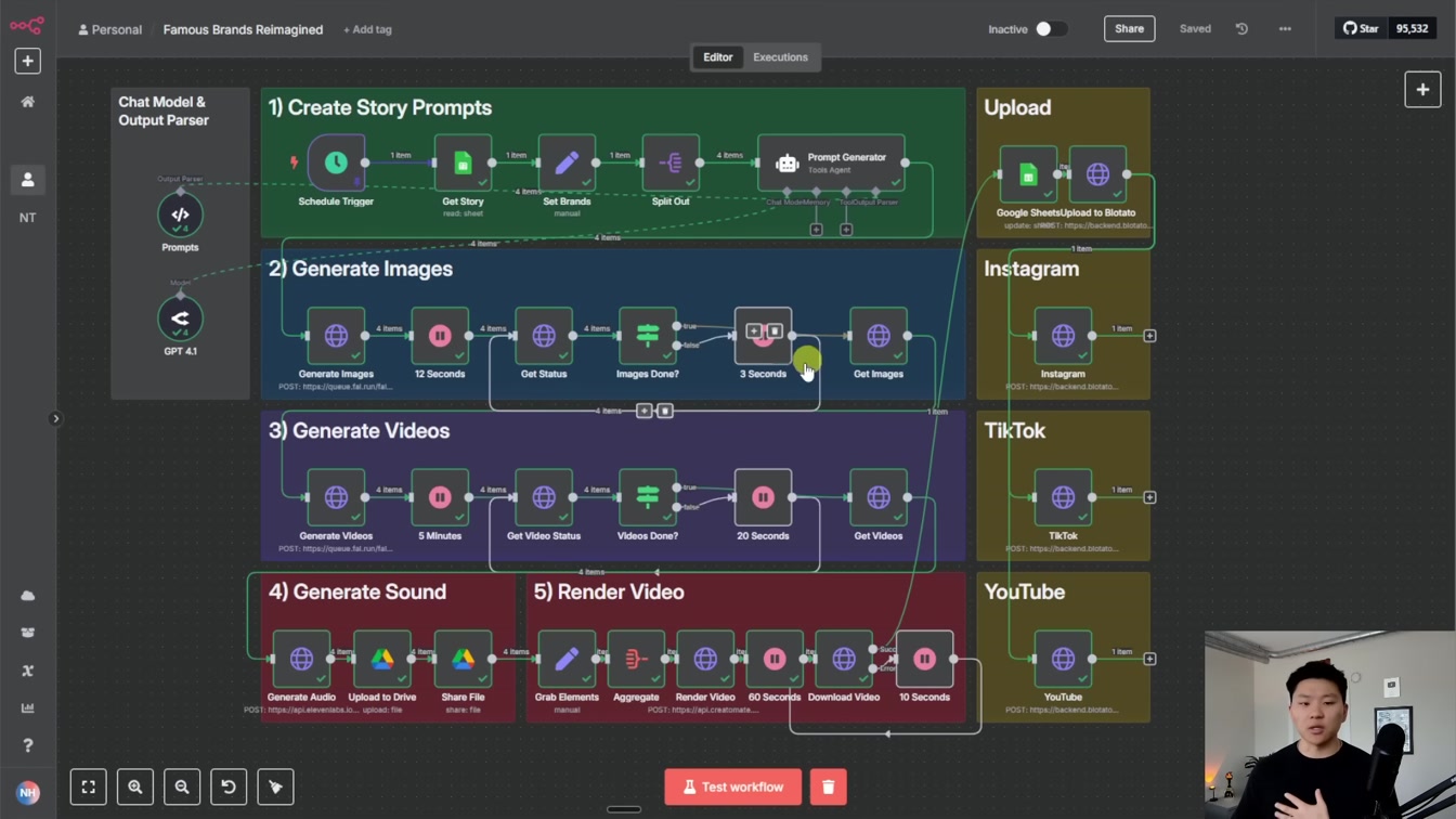 I Built a 24/7 Viral Shorts Machine with No-Code (free n8n template) 24번째 장면