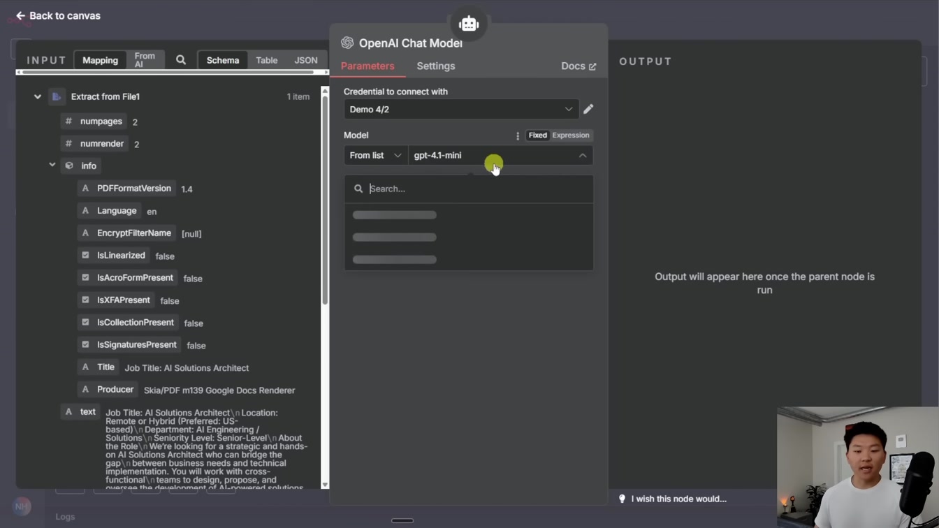 Watch Me Build an AI Resume Analysis System in 28 minutes (no code) 16번째 장면
