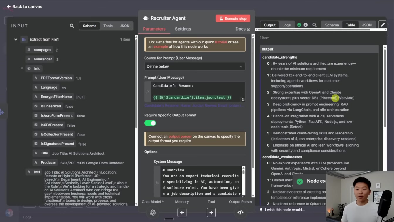 Watch Me Build an AI Resume Analysis System in 28 minutes (no code) 17번째 장면