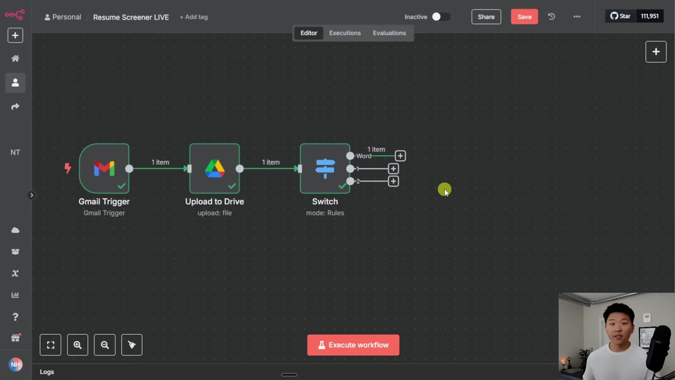 Watch Me Build an AI Resume Analysis System in 28 minutes (no code) 8번째 장면