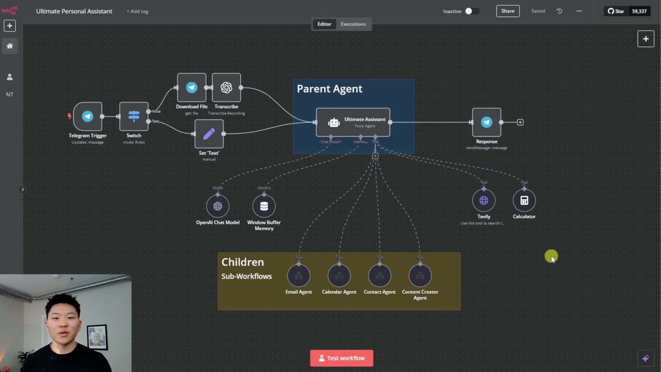 4 Agentic Frameworks for More Efficient Workflows in n8n 1번째 장면