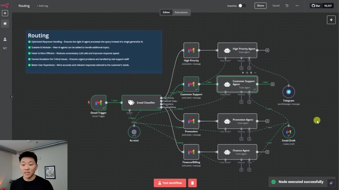 4 Agentic Frameworks for More Efficient Workflows in n8n 10번째 장면