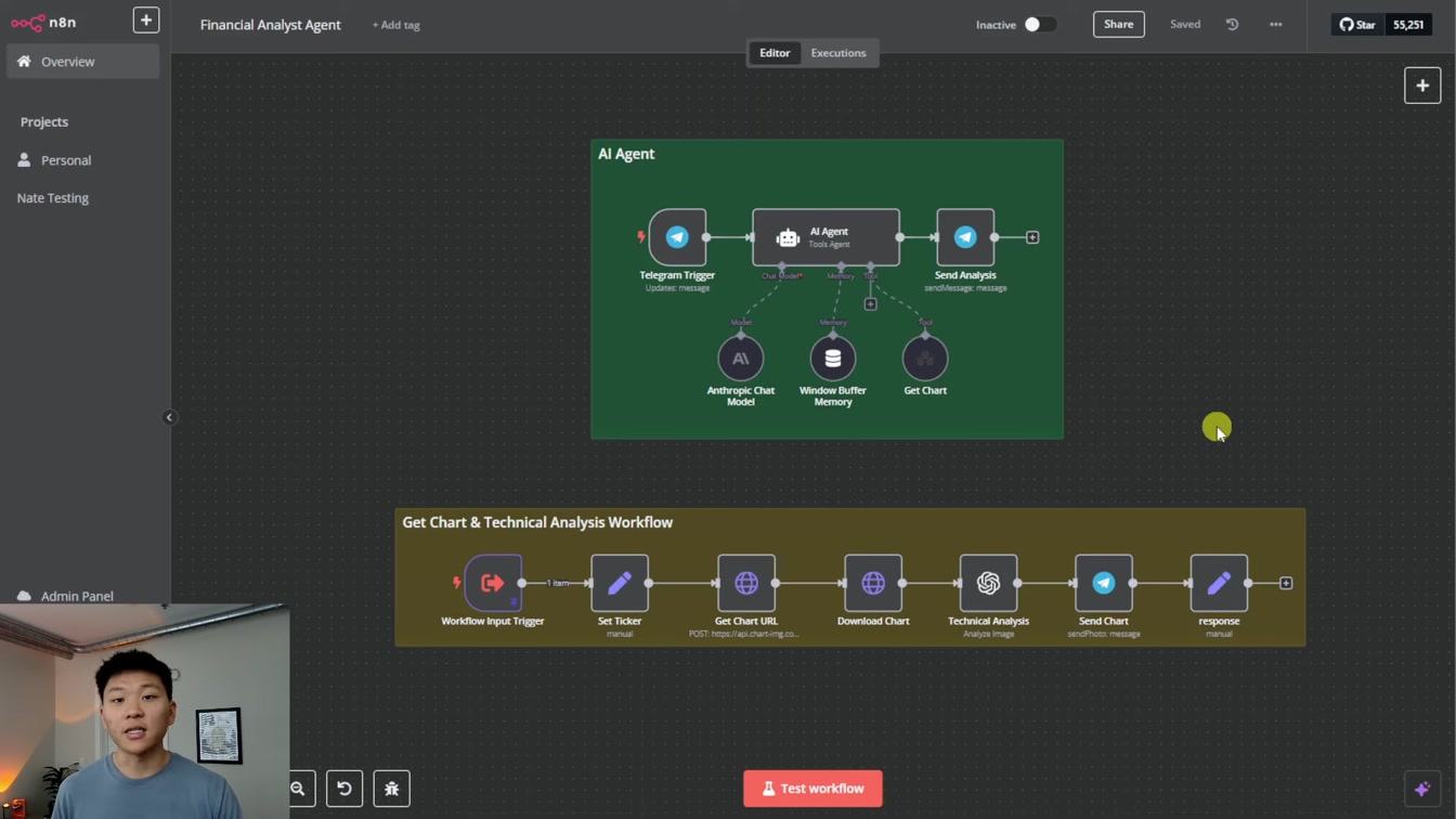 How I Built A Technical Analyst AI Agent in n8n With No Code 4번째 장면